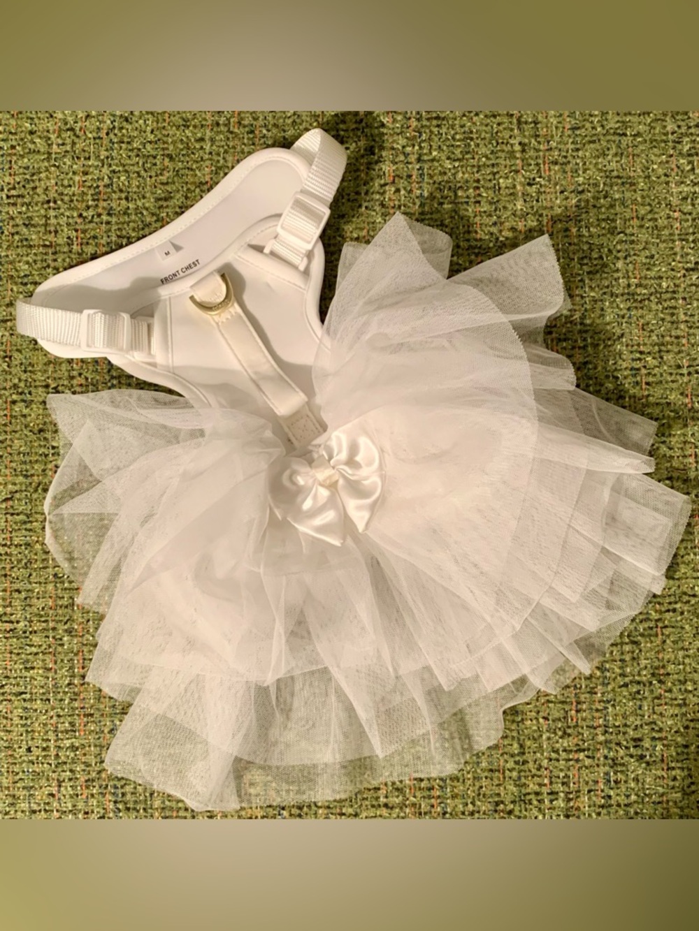 Dog Wedding Dress & Harness - Size Medium